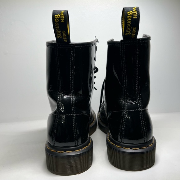 1460 Women’s Patent Leather Lace Up Boots - Picture 4 of 5